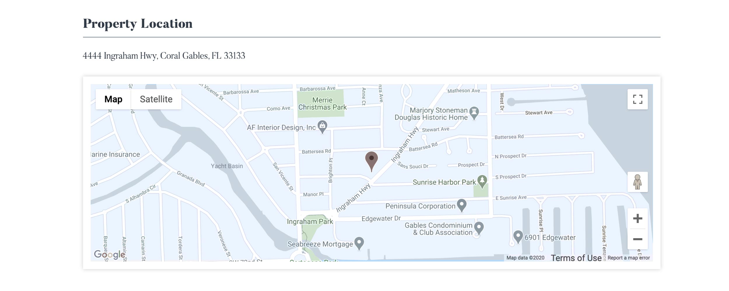 New website design-Location map